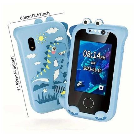 Kids Dinasour Blue Toys Smart Phone Children's Educational Learning Music Camera