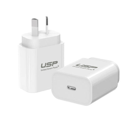 2x USP 20W SAA Fast Charging USB Type C PD Wall Charger for Apple Samsung Google