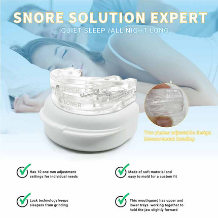 Anti snore device anti snoring solution mouthpiece