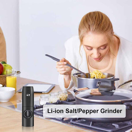 Electric Salt And Pepper Grinder Set USB Rechargeable Salt And Pepper Mill