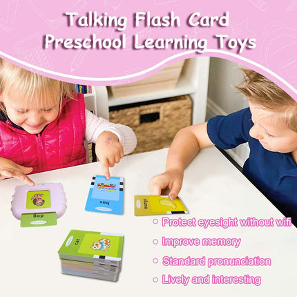 Educational Talking Flash Cards Learning Words with Sound Effect Kids Toys Gift