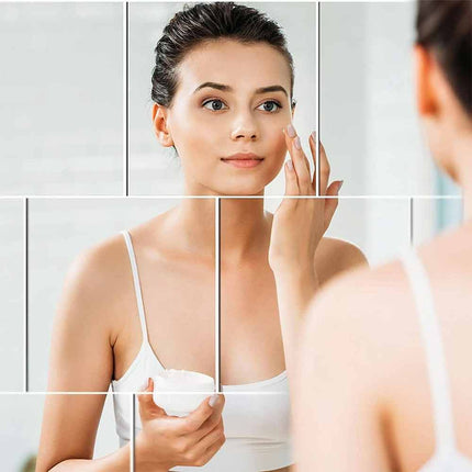 2M Self Adhesive Large Mirror Wall Sticker Roll, DIY Decor for Bathroom & Room