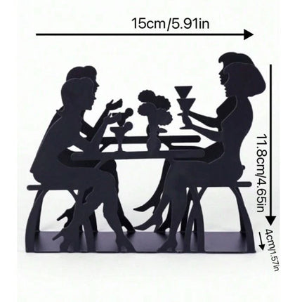 Metal Human Iron Napkin Holder Dispenser Kitchen Dining Room Table Decor