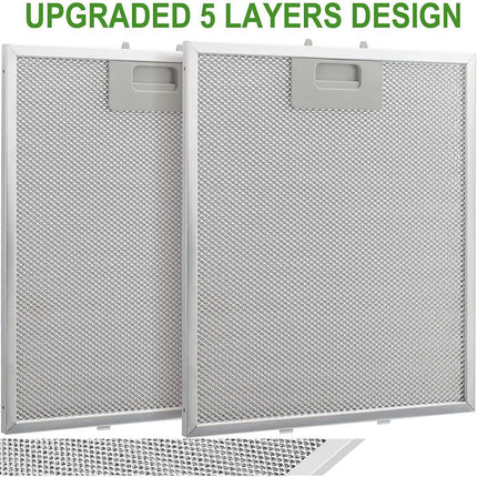 2PCS Cooker Hood Metal Mesh Grease Filter for Kitchen Extractor Fan 320x260 mm