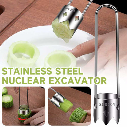 304 Stainlesss Steel Core Remover Fruit Apple Pear Corer Easy Twist Kitchen Tool