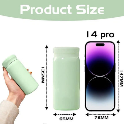 200ml Mini Stainless Steel Vacuum Coffee Thermos Water Bottle