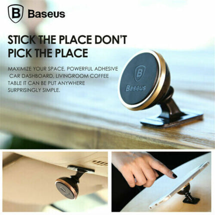 Baseus 360° Rotating Magnetic Cell Phone Holder Car Mount Stand Universal GPS