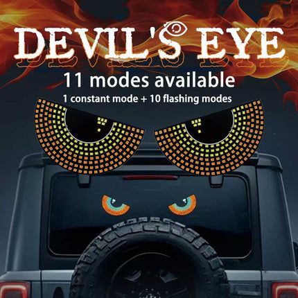 2PC Led Eyes for Car Window Truck Dynamic Eye Lamp Devil Eyes for Car Windows