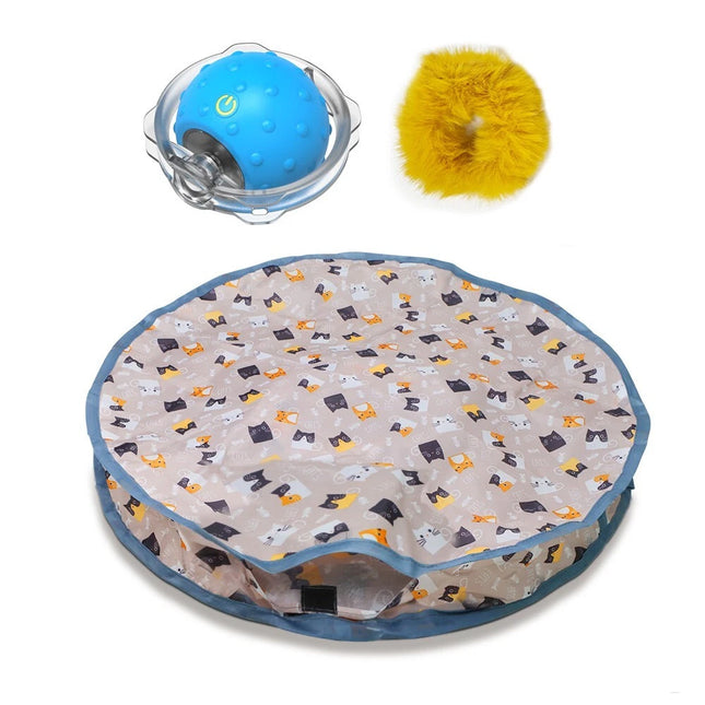 Smart Cat Toys Interactive Chirping Hide and Seek Cat Catching Game Ball