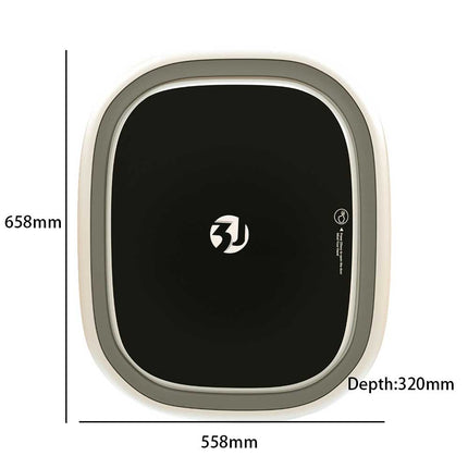 2.5kg Touch Screen Wall-Mounted Washing Machine for RV & Caravan