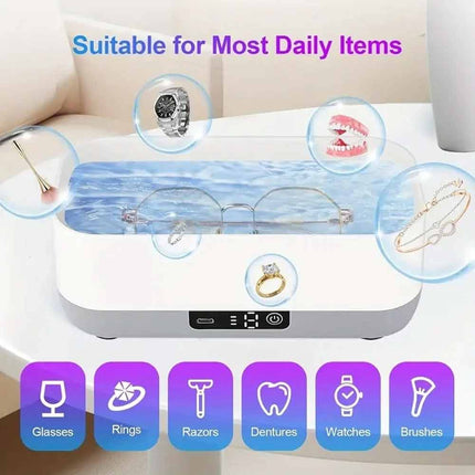 Rechargeable Ultrasonic Cleaner Machine for Jewellery Watch Portable Cleaning Device