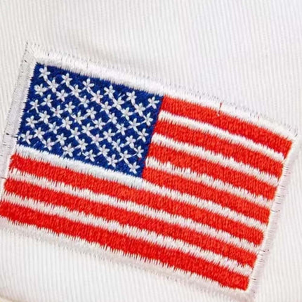 Adjustable USA Flag Baseball Cap 45-47 Embroidered Strapback Hat for Everyday Wear