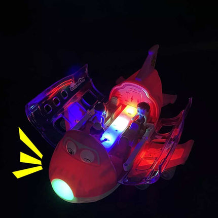 360 Rotating Electric Toy Plane Airplane with Sound Light Gift for Boys Xmas Gift