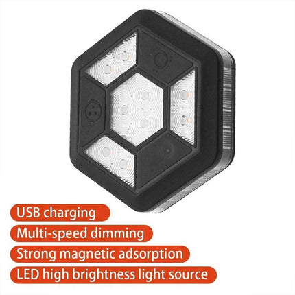 360° Rotating LED Magnetic Car Warning Light High-Visibility Flashing Emergency Beacon