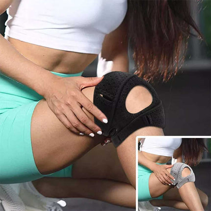 1pc Pressurize Patella Knee Brace Adjustable Patellar Tendon Support Strap Gel Pad