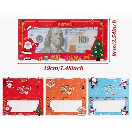 24X Mixed Christmas Money Wallet Window Envelope Cash Holder Gift Card Voucher