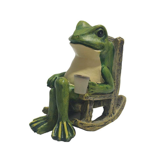 Whimsical Solar LED Frog Ornament Charming Decor for Gardens, Patios & Homes