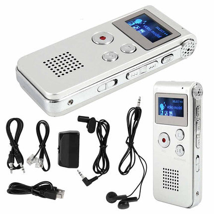 8GB Rechargeable Digital Audio/Sound/Voice Recorder Dictaphone MP3 Player RT