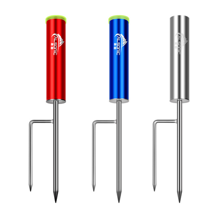 Metal Fishing Rod Holder Utility Pole Ground Stand Support for Lake Beach River