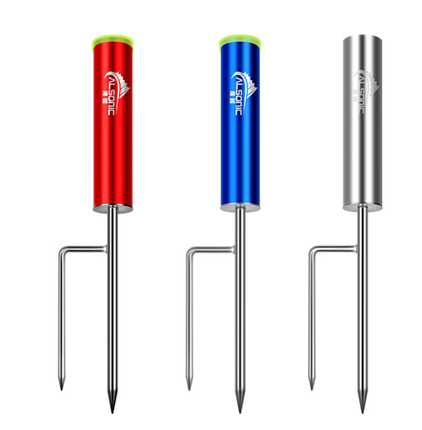 Metal Fishing Rod Holder Utility Pole Ground Stand Support for Lake Beach River