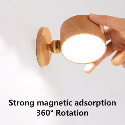 LED Reading Wall Mounted Touch Light USB Rechargeable Bedside Desk Lamp Dimmable