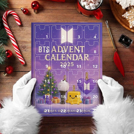 2D 2025 Advent Calendar Keychain Toy - 24 Days Christmas Countdown Gift for Xmas