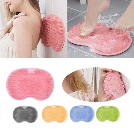 Foot Back Body Scrubber Massager Pad Shower Bath Exfoliating Brush Cleaning Mat