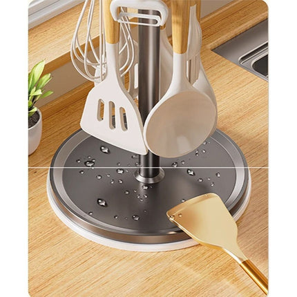 Degree Rotatable Kitchen Tool Holder Utensil Stand for Spoon Spatulas Whisks