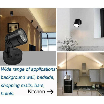 2x LED Reading White Light Camper Caravan Van Motorhome Boat Interior Spot Lamp 12V