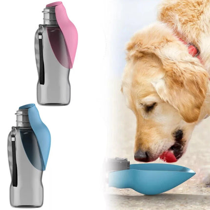 800ml Portable Dog Water Bottle Outdoor Pet Drinking Cup