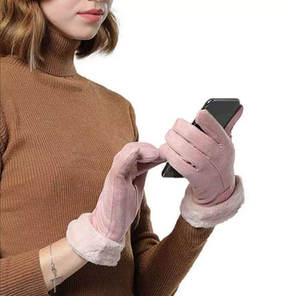 USB Plug-in Heated Gloves Hand Warmer Women Hands Ladies Winter Gloves