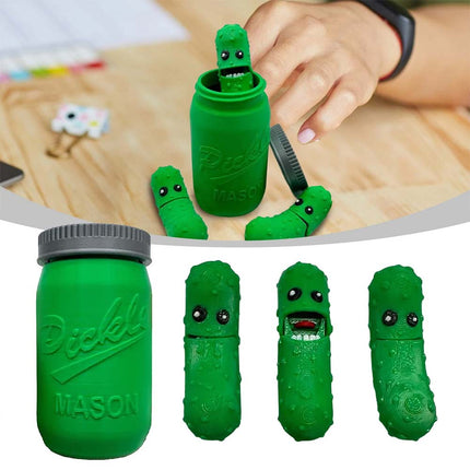 Novelty 3D Printed Pickles in Mason Jar Fun Tickle Pickle Gifts for Everyone