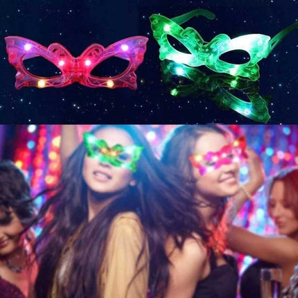6X Random LED Light Up Sunglasses Glow in The Dark Party Supplies LED Glasses