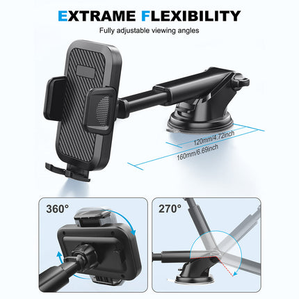 Universal Long Arm Car Mount Phone Holder