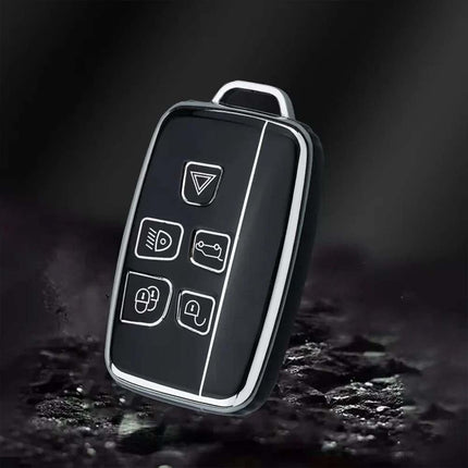 Remote Key Cover Fob Case with Rope Keyring Gift, Compatible with Range Rover Land Rover Sport Evoque Jaguar XF XJ X Series