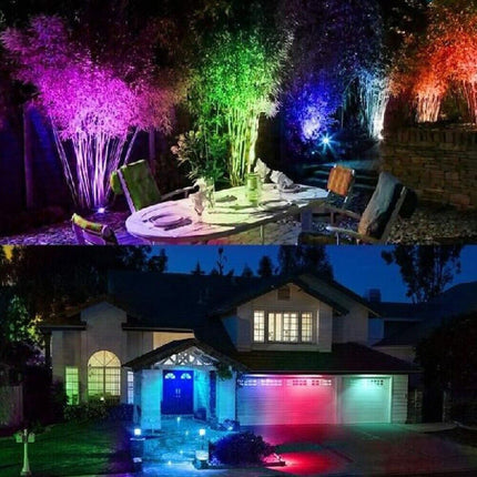 RGB 10 LEDs Garden Solar Lights Outdoor Landscape Yard Light Lawn Lamp Spotlight