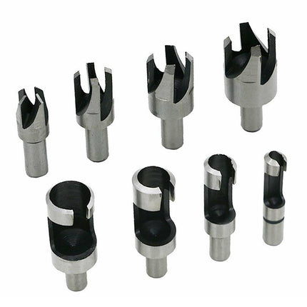8PCS Kit Wood Plug Cutter Dowel Cutting Tools Drill Tenon Woodworking 6-16mm