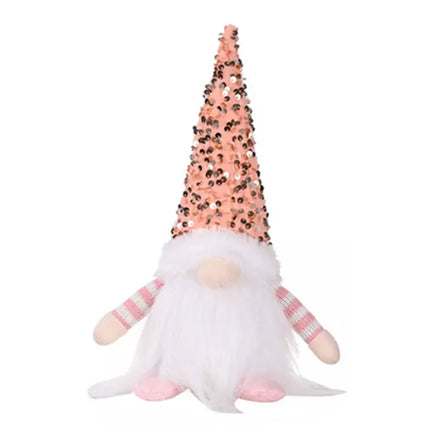 1x Christmas Gnome Santa Light with Bling Hat Xmas Party Decor Home Table Decor