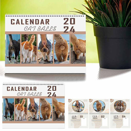 2024 Cats Butts For Cats Lovers - Funny Cats Calendar, Cute Kitten Butt Calendar