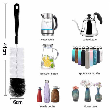 8Pcs Long Handle Bottle Cup Cleaning Brush Brew Scrubbing Kitchen Cleaner Washer