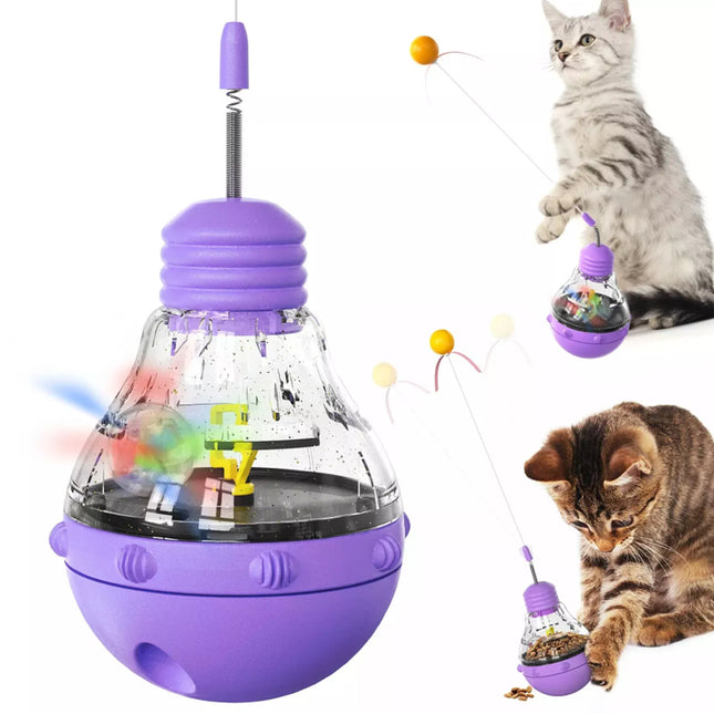 Interactive Cat Toys For Indoor Cats With Ball and Feather Pets Toy