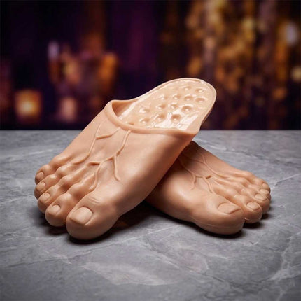 Giant Foot Slippers, Funny Costume Prop Slippers with Non-Slip Sole, One Size Universal Fit