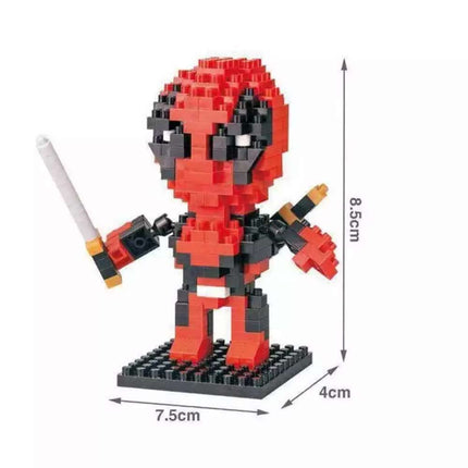 Deadpool Superhero LOZ Style Nano Brick Mini Building Block Puzzle Toy Gift