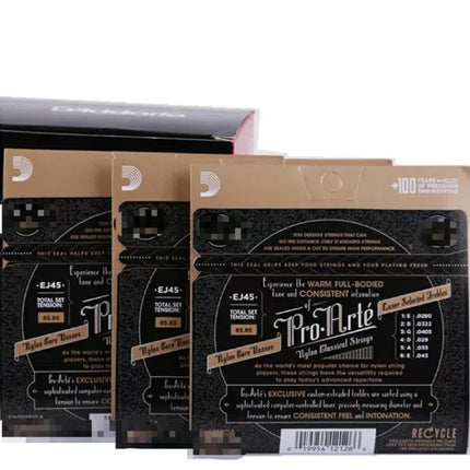 D'Add EJ45 46 Classical Guitar Strings Nylon Core Silver Plated Copper Wound Musical String