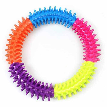 Dog Biting and Chew Ring Puppy Dog Play and Training Chew Toy Dog Dental Toy