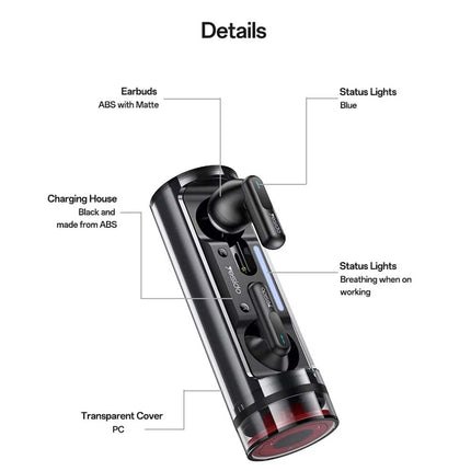 TWS Wireless Earbuds, Bluetooth 5.3 Headphones, Compatible with Android & iPhone