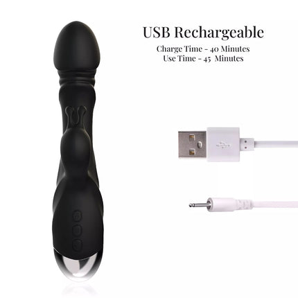 Rabbit Vibrator Sex Toys Strong Vibrating G Spot Stimulator Dildo for Women