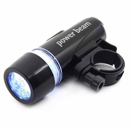 2X Front Rear Bike Light 5 LED Bicycle Tail Lights Waterproof Flashlight