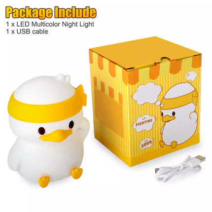 USB Rechargeable Color Changing Duck LED Night Light
