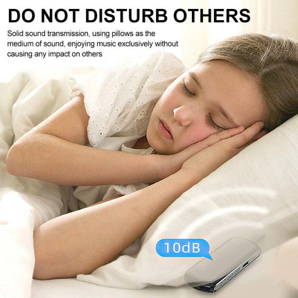 Under Pillow Bluetooth 5.2 Speaker, Rechargeable Sound Box for Travel & Sleep